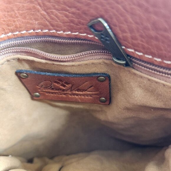 Patricia Nash Tooled Leather Brown Purse Boho Crossbody - Picture 2 of 8